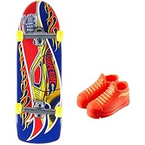 Mattel - Mini Skateboard Hot Wheels Avec Chaussures