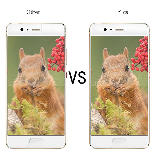 [2 Stück] Huawei P10 Plus Schutzfolie Panzerglas,Yica P10 Plus Folie[HD Klare, Blasenfreie] Displayschutzfolie Displayschutz Screen Protector Für Huawei P10 Plus - 7