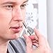 Manual Nose & Ear Hair Trimmer with a 3x Magnifying Mirror(Built inside Box Lid)for Precise Cutting Operation by Chooling - Perfect Stainless Steel Nose Hair Remover No Batteries Required for Men & Women