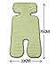 Summer Carts Mats Reusable Stroller Flax Mats Liner for Stroller,Green