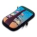 Produktbild kwmobile Handytasche für Smartphones S - 4,5" - Neopren Handy Tasche Hülle Cover Case Schutzhülle in Mehrfarbig Blau Braun