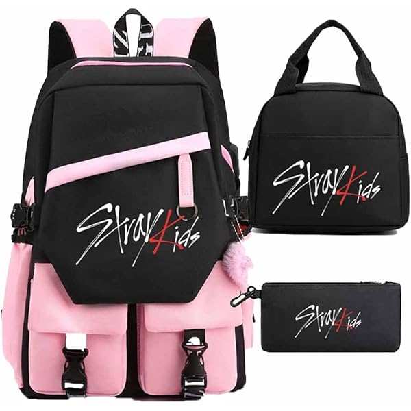 KASENFASHION Stray Kids KPOP Rucksack - Mit Laptopfach, Wasserabweisend