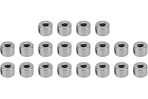 Keenso Lot de 20 ButéEs de Train D'atterrissage, Collier de Roue, Collier de Roue 2,1 Mm en Acier Inoxydable, Artisanat Exquis, Avion RC