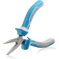 Pince à Nez Courbée 45° SPEEDWOX - Mâchoire Lisse, Pour Bijoux, Fil, Accès Zones étroites - 12