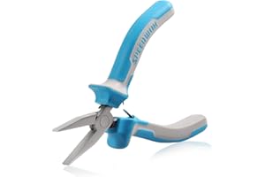 SPEEDWOX 4.5 Inches Flat Nose Pliers for Jewelry Making Smooth Jaw Pliers Wire Bending or Straightening Ring Opening Duck Bill Fine Pliers for DIY Jewelry Making Hobby Projects