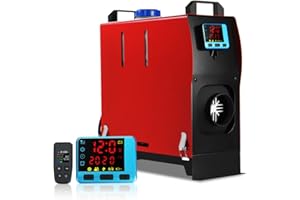 HCALORY Riscaldatore ad Aria Diesel 5-8kw, Riscaldatore per Veicoli Diesel 12V, Riscaldatore Stazionario Diesel Portatile, Monitor LCD per Camion, Autobus, Barca, Camper con Telecomando