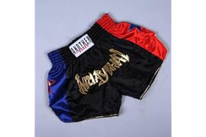 DYSTOPIAWORLD Anotherboxer Unisex Muay Thai Shorts, Perfect for MMA Kickboxing Fighting, Breathable Material (M Black)