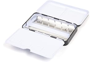 Honsell Boîte Vide en métal Aquarelle pour 12 Demi-Bols ou 6 Bols complets avec Palette de mélange et Anneau de Pouce