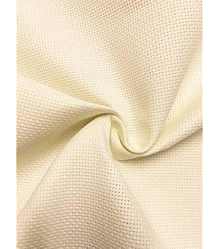 Tessuto Aida Solubile In Acqua Per Punto Croce - 1 Metro X 22 Cm, Bianco Floreale, Si Dissolve Dopo Il Lavoro, Perfetto Per Ricami Su Tessuti