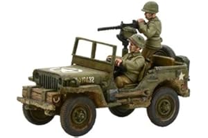 Bolt Action Warlord Games, miniatures - US Army Jeep with 30 Cal MMG