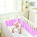 BreathableBaby 4 Sided Cot Mesh Liner in Mist (Pink)
