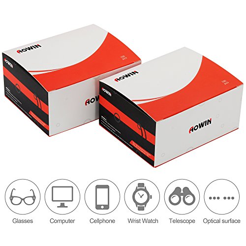 Brillenputztüch, AOWIN Lens Cleaning Wipes für iPhone, iPad, Gläsern, Tablets, Notebook, Touchscreen Display, LCD-Bildschirmen und anderen. - 2