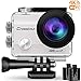 Produktbild Crosstour Action Cam WiFi Sports Aktion Kamera 4K Ultra HD 2" LCD Unterwasserkamera 30M 170 °Ultra-Weitwinkel mit 2 1050mAh Batterien und Zubehör-Kits für Radfahren(Silber)