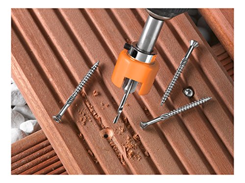 kwb Bohrer für Hartholz 5 mm 512005 (mit Tiefenstop und Senker, für Terrassenbau mit Bangkirai) - 2