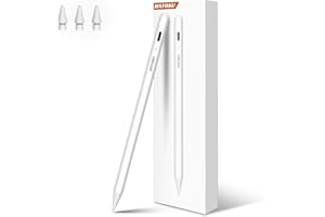 HATOKU Pencil 2ème génération pour iPad(2018-2024) : 15 min de charge rapide Stylet pour iPad avec Tilt Sensitivity Palm Rejection, Pencil pour iPad 6-10, iPad Air 3/4/5, iPad Mini 5/6, Pro 11" /12.9"/13" M4