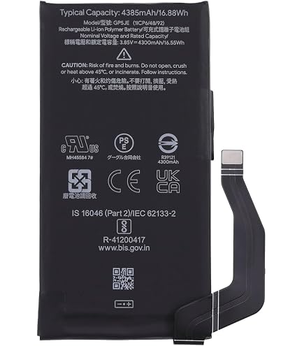 Batterie Remplacement Google Pixel 7A - 4385mAh, Compatible GP5JE, Avec Kit Outils