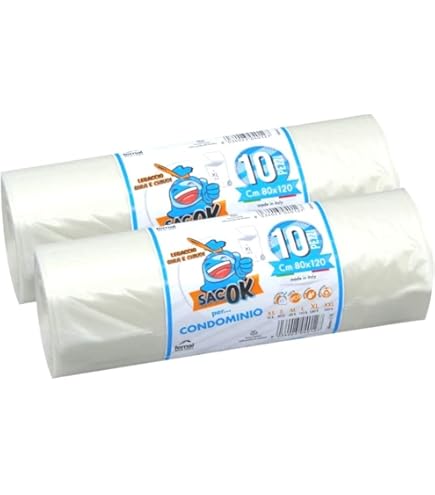 Lot De 50 Grands Sacs Poubelles En Plastique Polyéthylène Transparent - Dimensions : 45,7 X 73,7 X 99,1 Cm - Sacs Poubelles De[222] - Au Quotidien