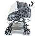 Rain Cover For SILVER CROSS 3D PRAMETTE Stroller Pram WEATHER SHIELD Fits all Models Rouge, Ebony, Pistachio, Oxford Grey, Blazer Blue, Charcoal