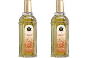 Eau de Cologne Ambrée - Christine Darvin - Hespéridé et Ambré - Made in France - 97% d'ingrédients d'origine naturelle - Spray 250 ml - Petit prix - Lot de 2
