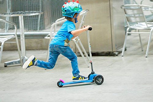 Kinderroller Mini Micro Sporty Scooter in neon blau - 6