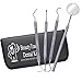 Produktbild BeautyTrack 4er Zahnpflege Set - Zahnreinigung Sonde - Zahn Zahnstein - Zahnpflege Zahn steinentferner - Zahnpflege-Kit für den persönlichen Gebrauch - Edelstahl Instrument - Zahnkratzer
