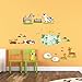 Decowall, DW-1403, Field of Animals Wall Stickers
