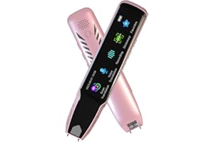 L-TIMEYUU Language Translator Pen for Dyslexia - Offline Reader Pen Supports Real-Time Scan to OCR Text & Voice Translation, 112 Online Languades Dictionary Pens for Professionals, Meetings, Learning - Pink