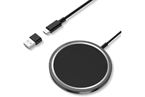 ALESTOR Mag-Safe Ladegerät für iPhone Ladestation,Magnet Ladestation Induktive kabellos Ladepad Kompatibel mit iPhone 17/16/15/14/13/12 Serie und AirPads 4 3 2 Pro