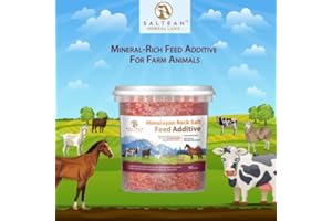 SALTEAN Himalayan Rock Salt Animal Feed Additive /100% Natural Himalayan Mineral Fine Salt 4.53Kg(10ibs)