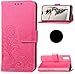 Price comparison product image WEIFA Huawei Honor 8X Case, Very Light Slim Art Grass Deisgn Soft Wallet Stand Flip Cover Card Slots, 2018 Newest Thin Anti-Scratch CellPhone Case For Huawei Honor8X Rose