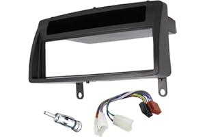 SOUND-WAY Sound Way Montage Autoradio, Cadre Façade 1 DIN, Adaptateur Antenne, Faisceau ISO, Compatible avec Toyota Corolla