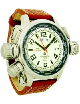 Aeromatic 1912A1284Aeromatic A1284–Armbanduhr, Lederband braun
