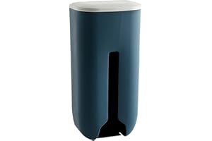 ACOUTO Dozownik Toreb na Zakupy, łatwy montaż Plastikowy Uchwyt na torebkę do Wygodnego Przechowywania i Sortowania Torebek (ciemny niebieski)