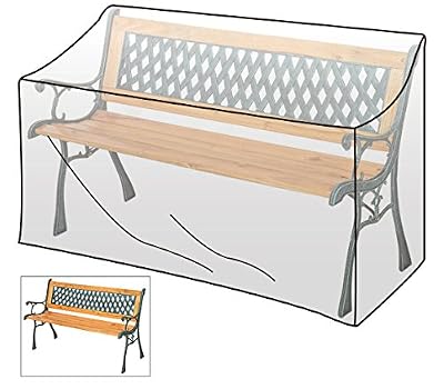 WOLTU GZ1193tp Housse de protection résistante aux déchirures, couverture meubles de jardin,imperméable pour le banc jardin 135x65x88 cm, Transparent