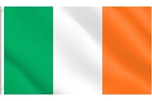 Stor irländsk flagga 150 x 90 cm med öljetter - St Patrick's Day dekoration