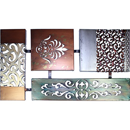 Wandobjekt Wandbild Eisen lackiert 68cm