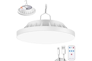 LeKaufen Camping Lights with Remote, 120 LED Solar Camping Lantern Rechargeable, 5 Modes IPX7 Waterproof Bivvy Light Tent Lights for Camping, Hanging Camping Lamp for Outdoor Camping Emergency Fishing