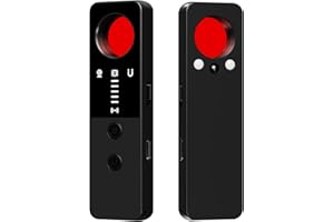 VenirCool Hidden Camera Detector, 7 in 1 Anti Spy Detector, Bug Detector & Camera Finder,Magnetic Wireless Infrared Red Light Detector for Travel,Car,Hotel,Home (Black) (Black)
