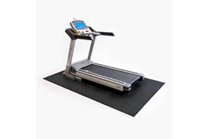 Nicoman Treadmill Mat, Heavy Duty Exercise Equipment Mat, 180 x 75 cm, Black, Non-slip Treadmill Floor Protection