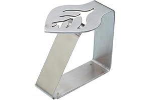 KITCHENCRAFT Kitchen Craft - Lot de 4 Pinces pour Nappe en Forme de Feuilles, Acier Inoxydable, 2.28 x 2.1 x 0.72 cm