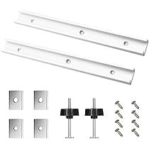 4 Profili Alluminio T-Track 400 Mm - Guide Per Sega Da Banco, Con Dadi Scorrevoli - Foto 2