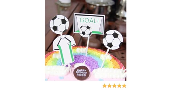 Decorations De Gateau A Basketball De La Cupcake Picks Enfants Dragees Pour Gateaux Decoration De Fete Danniversaire Fournitures Gateau Carte Fecoration Cuisson Frmarche 5pcs Football Cuisine Maison Lemoncitylive Com