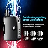 Elektrische Zigaretten Starterset，Dampfer, E-Shishas mit Top Nachfüllung(Maximal 2mL) mit Mehrfarben-Licht, 0,25 Ohm auswechselbare Zerstäuber, einstellbare Leistung (30W-50W), 1500mAh Akku (E-Flüssigkeit nicht inbegriffen), E-Zigarette ohne Nikotin(schwarz).Deutsche Bedienungsanleitung - 