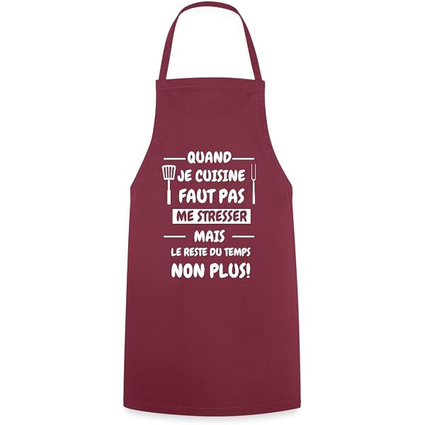 Tablier De Cuisine 'Un Patron Aussi Génial' - Humour & Style - Cadeau Fun Pour Chef, Barbecue, Jardinage - Coton Épais Imprimé Bretagne
