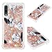 Produktbild ToneSun Handyhülle für Samsung Galaxy A50 Hülle, Gemalt Sequins Sparkle Flüssig Liquid Crystal Shiny Fließen Case, Quicksand Clear Bling Stars Schutzhülle - Bulldogge