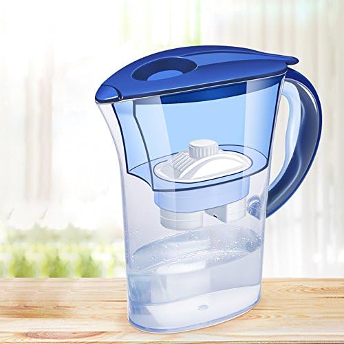 Filter Jugs, Sayou® 2.5 L Water Filter Pitcher with Activated Carbon Filter Cartridge / Water Filter Jugs and Cartridges Fast Filtration for Home, Office And Kitchen (Dark Blue)