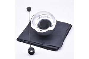 ZQION Enjoyer Sfera di Zombi con Foulard Trucchi di magia fluttuanti Puntelli di Mago Illusioni di Scena Trucco Magico (Argento, Diametro 12 cm)