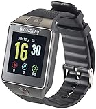 simvalley Mobile Smartuhr: Handy-Uhr & Smartwatch mit Kamera, Bluetooth 4.0, für iOS & Android (Uhrenhandy)