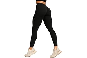 SMILODOX Leggings Damen Amaze Pro mit Scrunch, Butt Lift Sporthose High Waist V-Shape Trainingshose Seamless Blickdicht Yogahose Für Sport Fitness Alltag