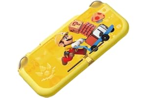 PRYSM GAMING Coque de protection jaune Mario Maker en caoutchouc TPU compatible avec Nintendo Switch Lite